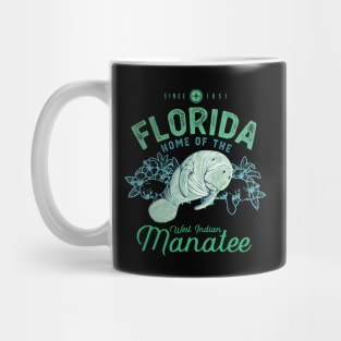 Florida Home Of The West Indian Manatee Mug